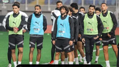 مران-منتخب-مصر-–-وصول-محمد-صلاح.-وتدريبات-تأهيلية-لـ-ياسر-إبراهيم