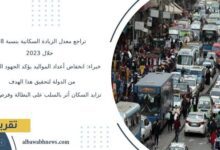 تراجع-معدل-الزيادة-السكانية-بنسبة-8-%-خلال-2023-خبراء:-انخفاض-أعداد-المواليد-يؤكد-الجهود-المبذولة-من-الدولة لتحقيق-هذا-الهدف.-تزايد-السكان-أثر-بالسلب-على-البطالة-وفرص-العمل