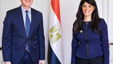 رانيا المشاط وسفير دولة لاتڤيا